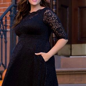 Kiyonna Lace Cocktail Dress